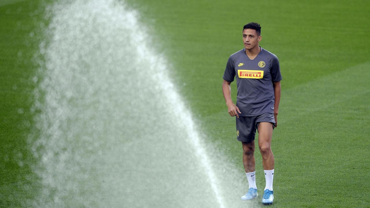 Intip Pemain Inter Milan Latihan Jelang Lawan Barcelona