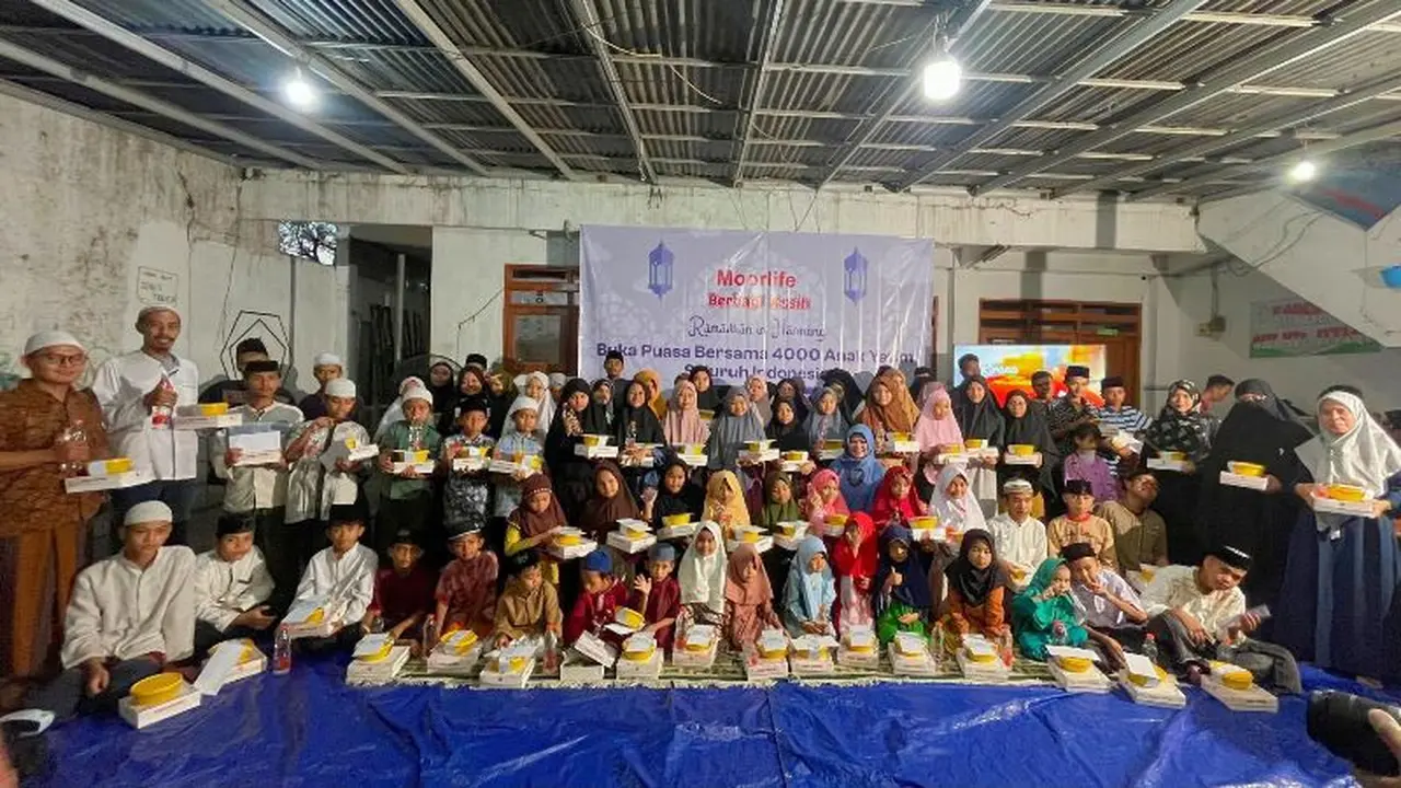 Buka Puasa Bersama 4.000 Anak Yatim, Gandeng Garda Pangan untuk Berbagi Bekal.