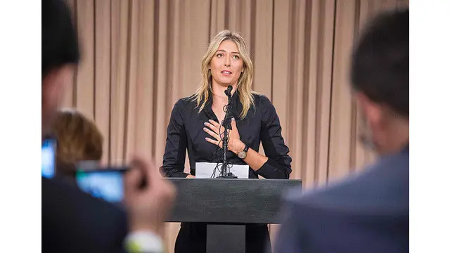 Petenis dunia perempuan, Maria Sharapova, mengakui telah menggunakan obat-obatan terlarang berupa Meldonium. Pengakuan ini ia sampaikan setelah Federasi Tenis Internasional (ITF).