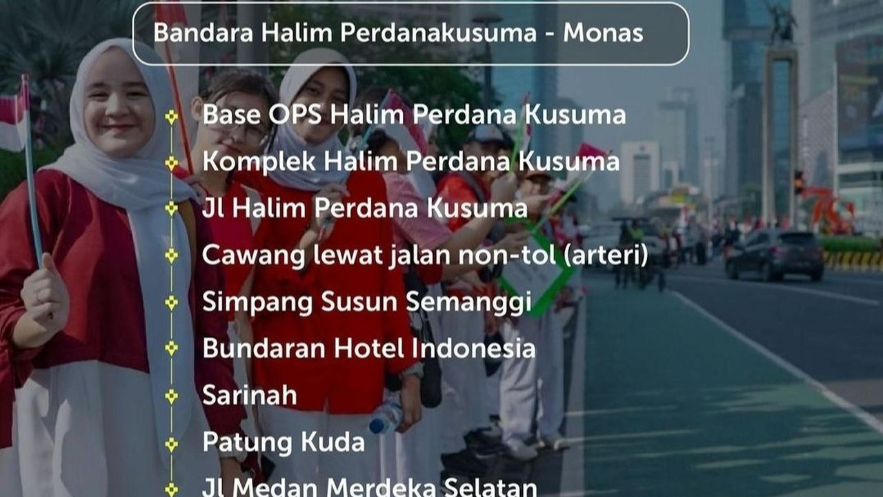 Kirab Pengembalian Duplikat Bendera ke Monas
