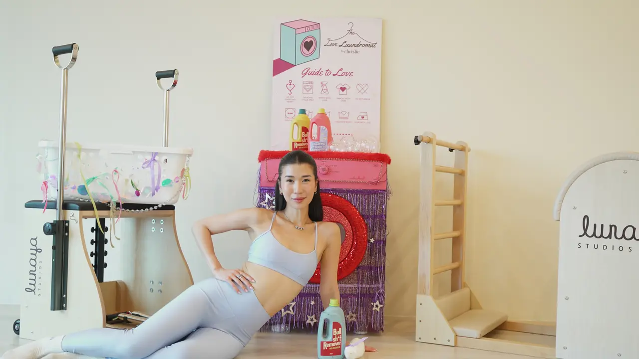 Christie Ajak Media Menikmati The Love Cycle Lewat Sesi Pilates dan Album Listening