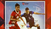 Piala AFF - Timnas Indonesia Vs Kamboja - Fachruddin Aryanto Vs Visal Soeuy (Bola.com/Adreanus Titus)