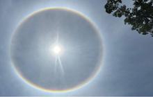 Heboh Matahari Dikelilingi Cincin Pelangi di Langit Siak Riau, Begini Penjelasan BMKG