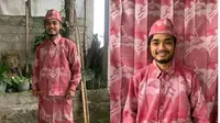 Viral Baju Lebaran Kelewat Unik Terbuat dari Gorden, Ini 6 Potretnya (Sumber: Instagram/@awreceh)