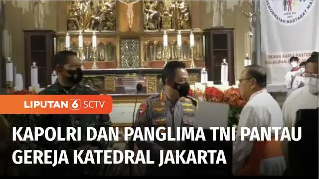 Untuk memastikan malam perayaan misa natal yang diselenggarakan umat Kristiani berjalan aman, Kapolri Jenderal Listyo Sigit Prabowo beserta Panglima TNI Laksamana TNI Yudo Margono, mengunjungi beberapa gereja termasuk katedral di Jakarta.