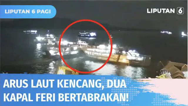 Inilah detik-detik tabrakan antar dua kapal feri sarat muatan penumpang yang akan berangkat tujuan Bali di Pelabuhan ASDP Ketapang. KMP Gerbang Samudra 2 yang baru keluar dari Dermaga MB 1 tak bisa menghindari tabrakan dengan KMP Trisila Bhakti 2 yan...