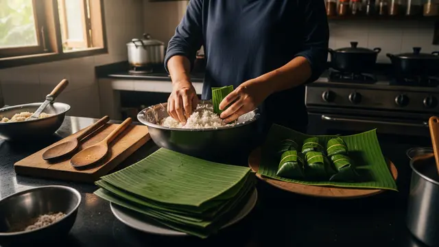 Cara Membuat Buras Kukus