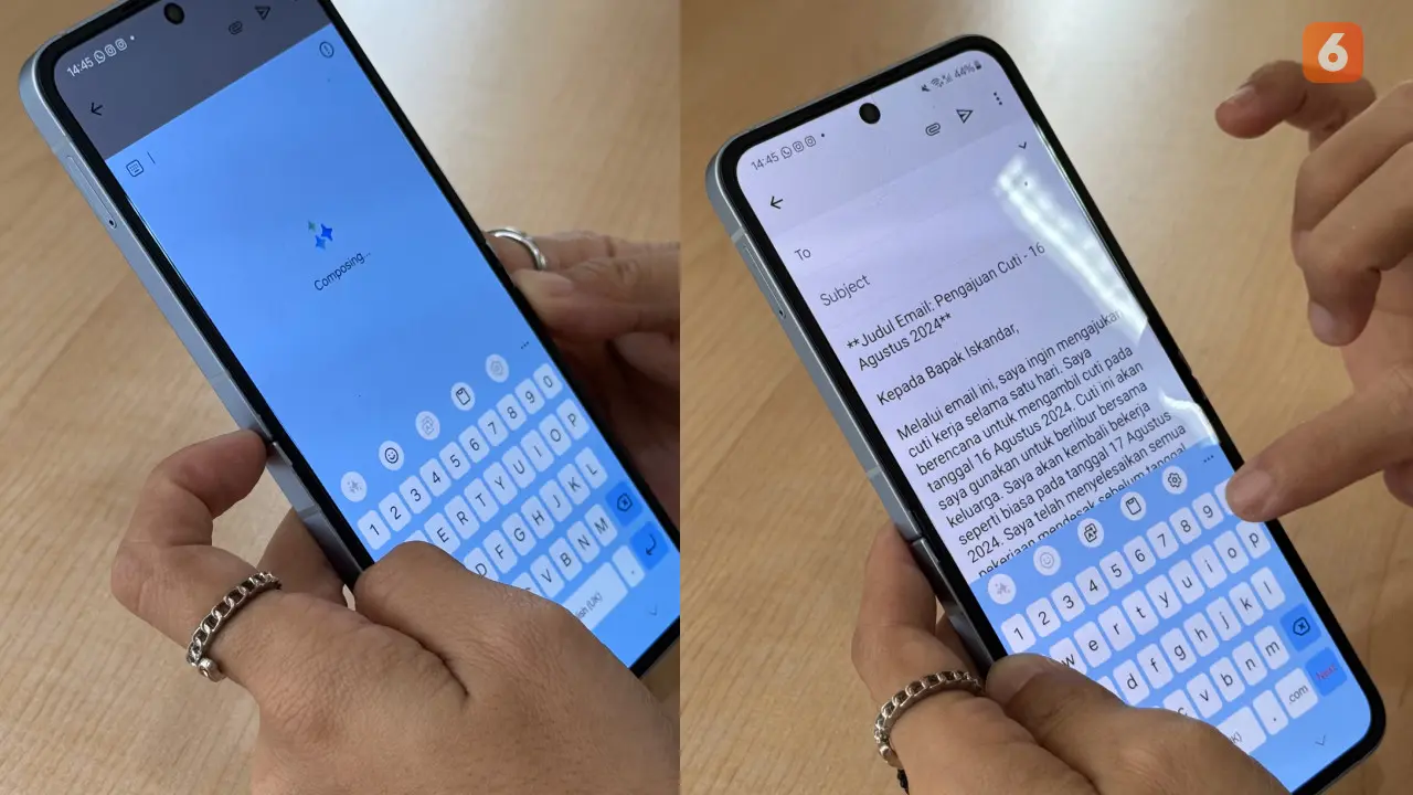 Fitur AI Composer di Galaxy Z Fold6 dan Z Flip6