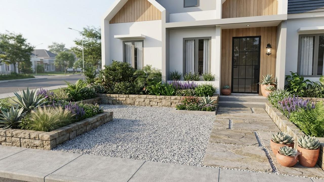 Inspirasi Gravel Garden untuk Rumah di Perkotaan