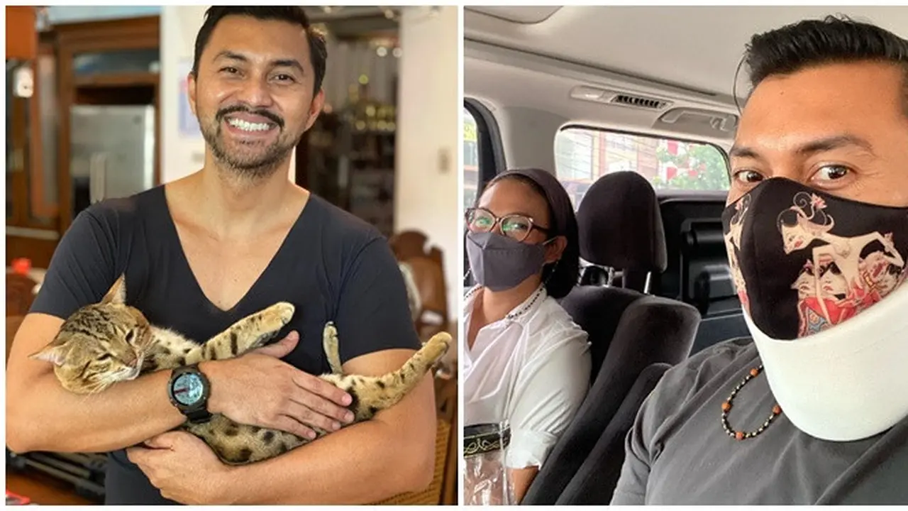 5 Potret Anjasmara Usai Jadi Korban Begal, Harus Pakai Penyangga Leher