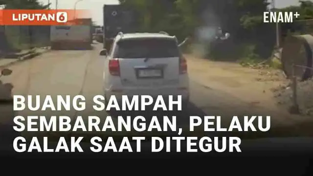 Seorang penumpang mobil kedapatan membuang sampah ke Jalan Cakung, Cilincing, Jakarta Utara. Aksi tersebut terekam kamera dashboard mobil lain. Pengemudi yang menyaksikan ulah pelaku berupaya mengejar untuk menegur. Alih-alih meminta maaf, pelaku jus...
