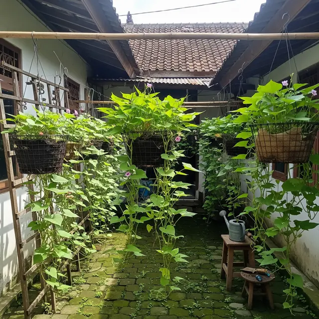 9 Ide Kebun Gantung untuk Ubi Jalar agar Hasil Panen Lebih Bersih, Melimpah di Lahan Sempit