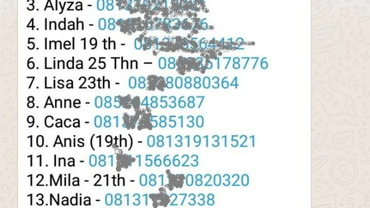Puluhan nomor janda muda yang diduga bocor dari Pengadilan Agama Garut