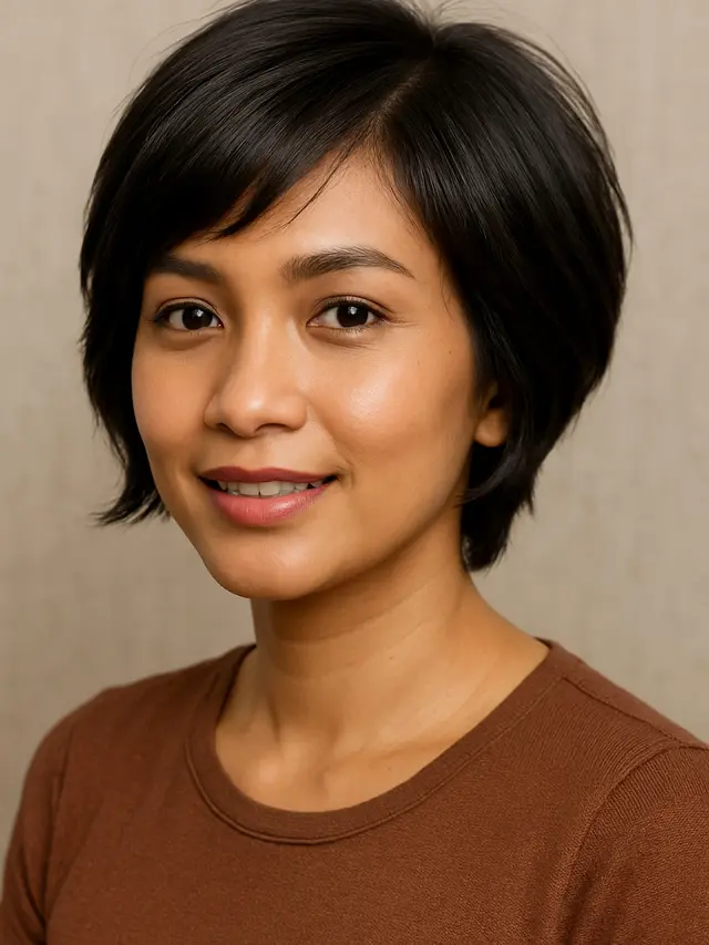 Model Rambut Bixie Cut 2025 untuk Potongan Pendek Trendy/Ilustrasi gambar AI