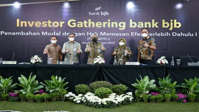 Investor gathering Bank BJB terkait penambahan modal dengan HMETD I (PMHMETD), Selasa (1/3/2022) (Dok: Bank BJB)