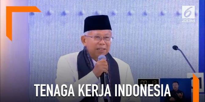 VIDEO: Cara Ma'ruf Amin Meningkatkan Tenaga Kerja Indonesia