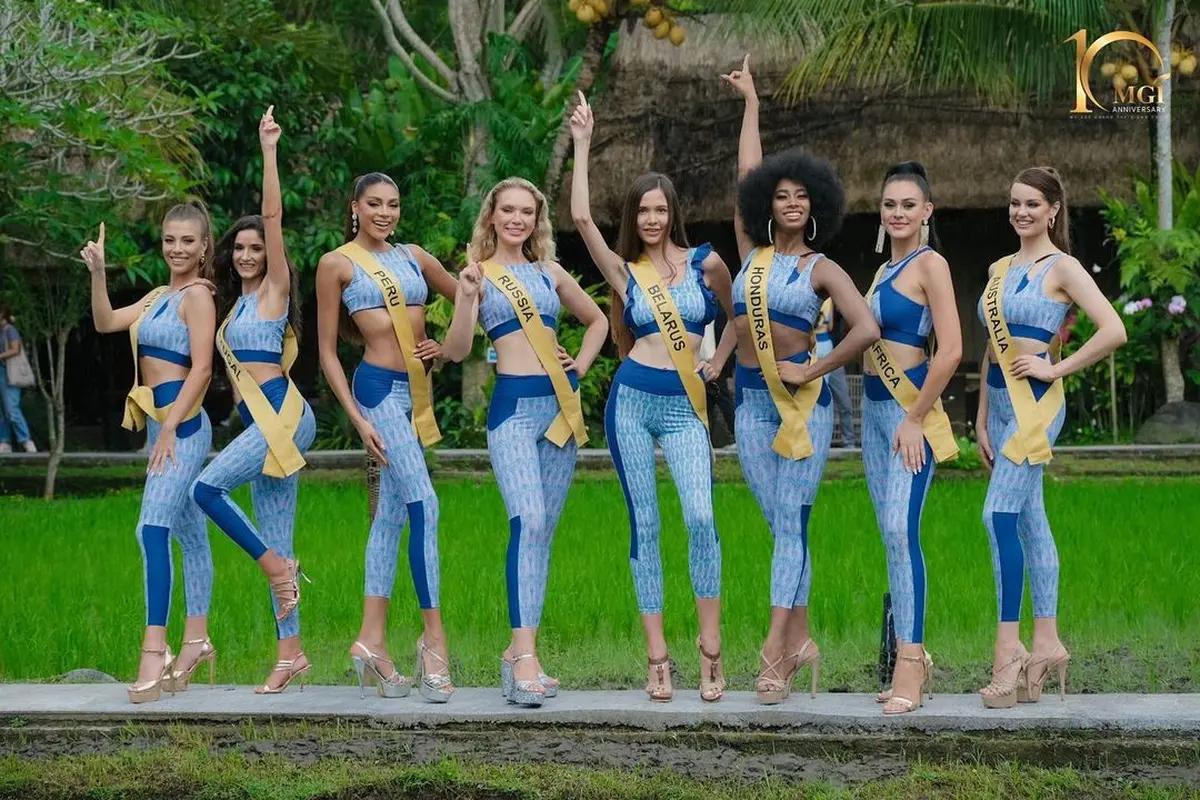 Pesona Finalis Miss Grand International 2022 Kenakan Baju Olahraga Rancangan Didiet Maulana, Gantikan Swimsuit