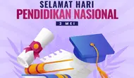 Ilustrasi Hari Pendidikan Nasional 2 Mei. (Image by freepik)