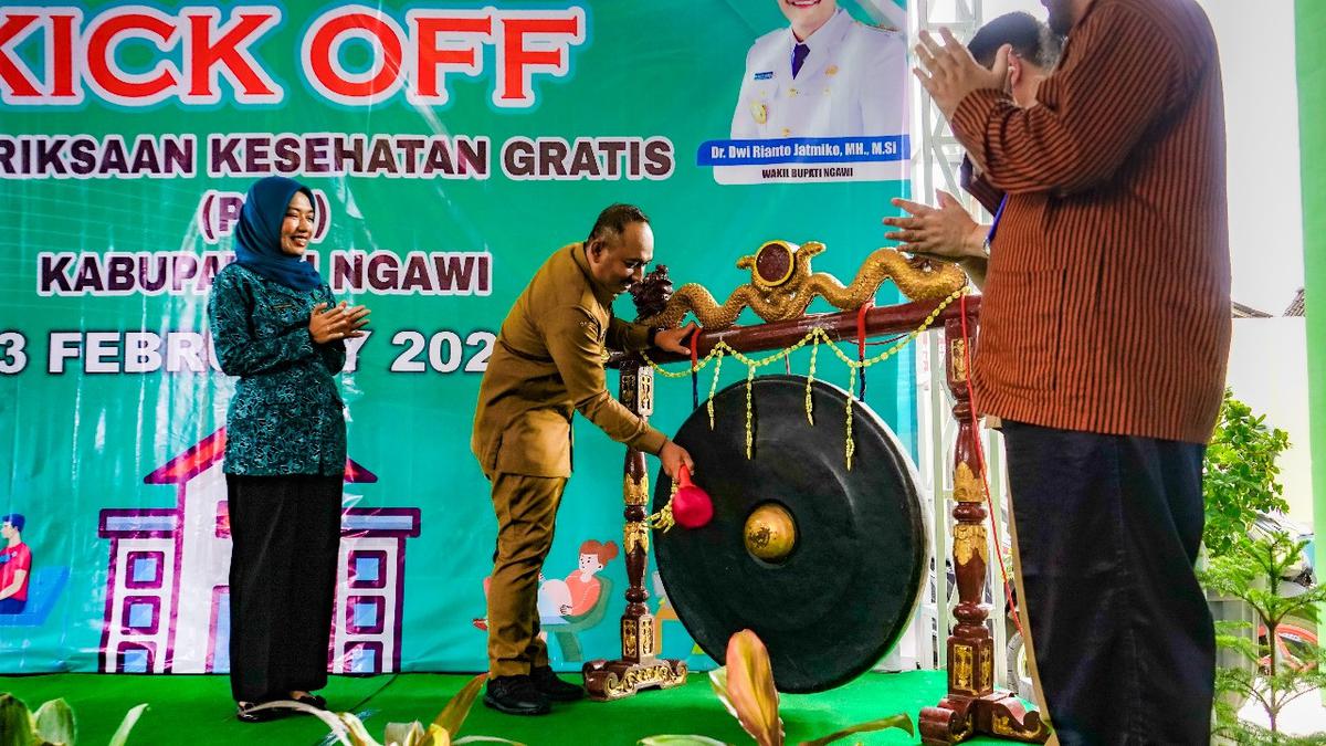 Bupati Ony Luncurkan Pemeriksaan Kesehatan Gratis di Ngawi untuk Deteksi Dini Masalah Kesehatan Masyarakat