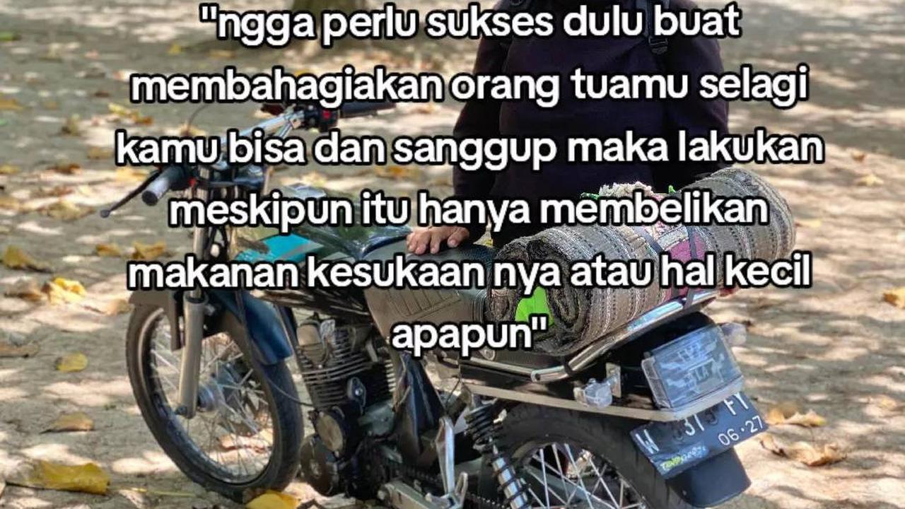 Aksinya Bikin Haru, Kisah Pria Bersama Ibunda Pergi JalanJalan Ke Pantai Ini Curi Perhatian