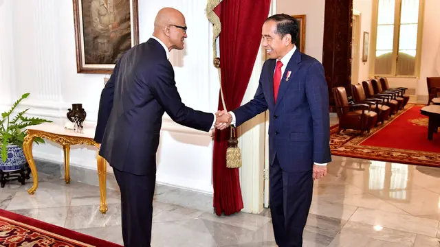 CEO Microsoft Satya Nadella Temui Presiden Jokowi