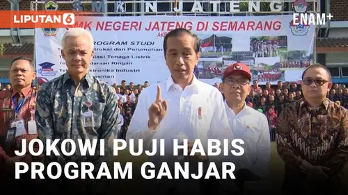 VIDEO: Presiden Jokowi Sanjung Program SMKN Jateng Ganjar Pranowo