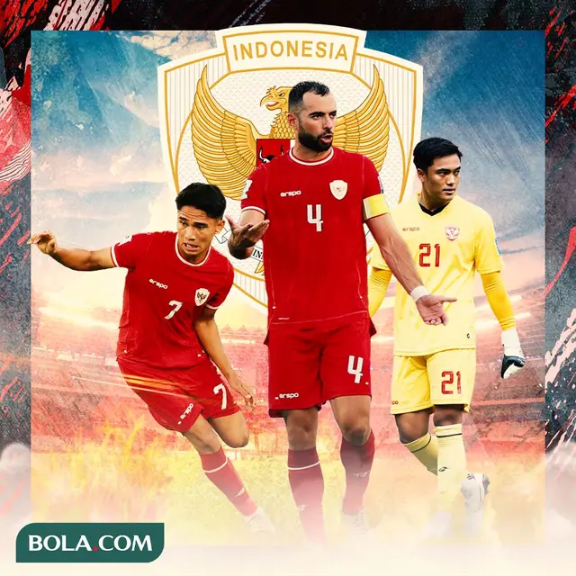 Timnas Indonesia -  Marselino Ferdinan, Jordi Amat, Ernando Ari