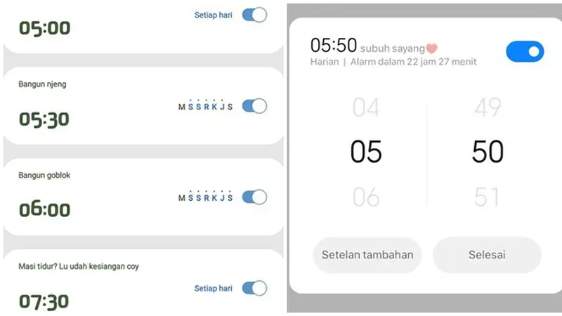 6 Keterangan Tulisan di Alarm Ponsel Ini Kocak, Dijamin Ampuh