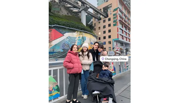 Audi Marissa Liburan Akhir Tahun di Cina