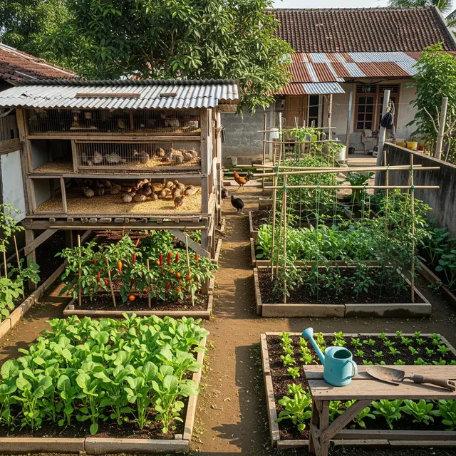 9 Kombinasi Usaha Ternak dan Kebun Mini Rumahan di Desa, Solusi Mandiri Pangan