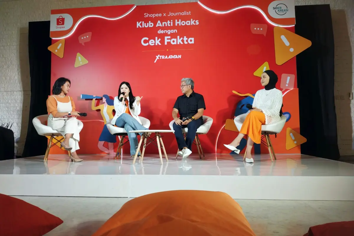 Talk Show "Klub Anti Hoaks dengan Cek Fakta" Shopee X Siberkreasi