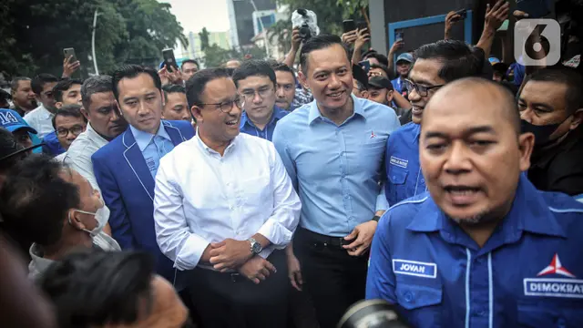 Anies Baswedan Sambangi DPP Partai Demokrat, Disambut Langsung AHY