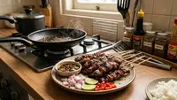 Resep Sate Kambing Teflon, Menu Praktis dan Lezat Olahan Daging Kurban