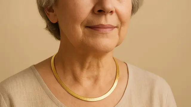 Model Kalung Emas untuk Orang Tua/via AI