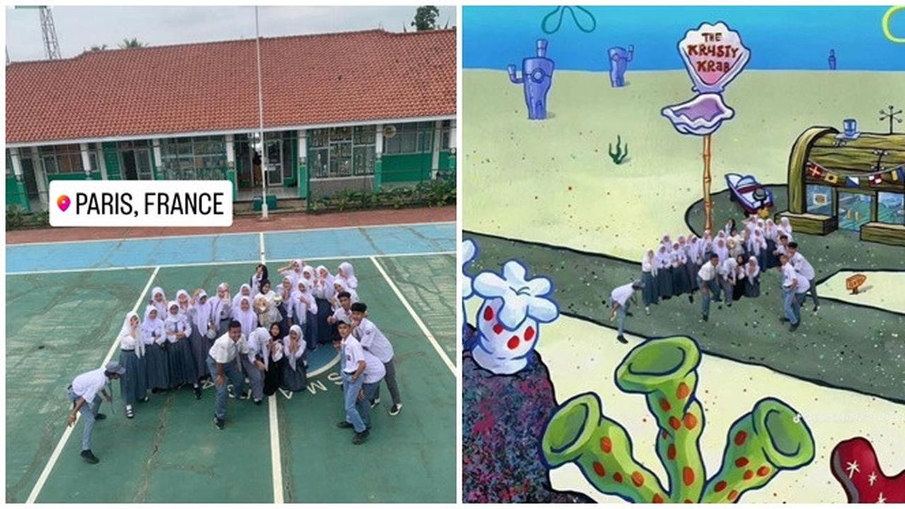6 Editan Foto Anak SMA Liburan Ini Kocak,