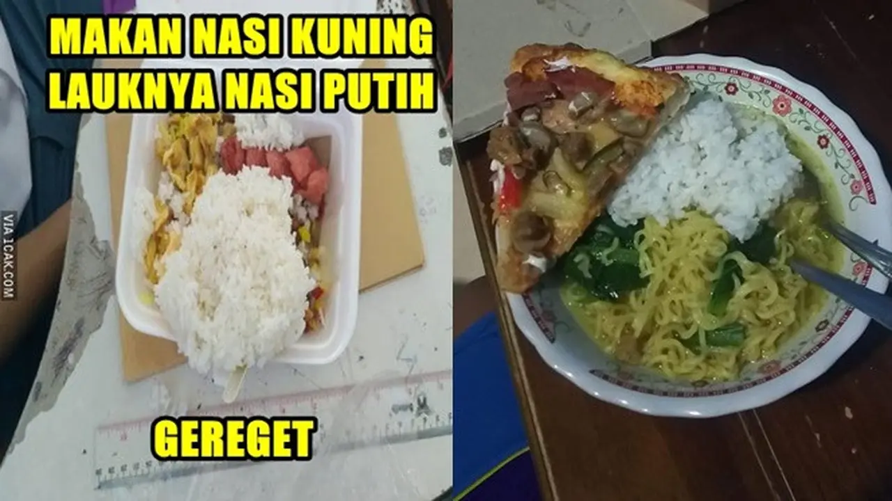 6 Potret Nasi Campur Lauk Nyeleneh Ini Cuma Ada di Indonesia