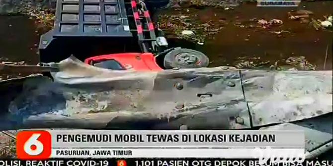 VIDEO: Mobil Keluar Jalur Tabrak Truk dan Motor di Pasuruan