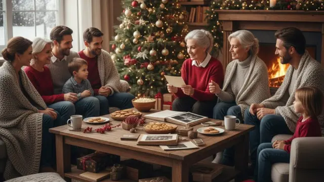Ilustrasi Perayaan Natal Bareng Keluarga/Gemini AI