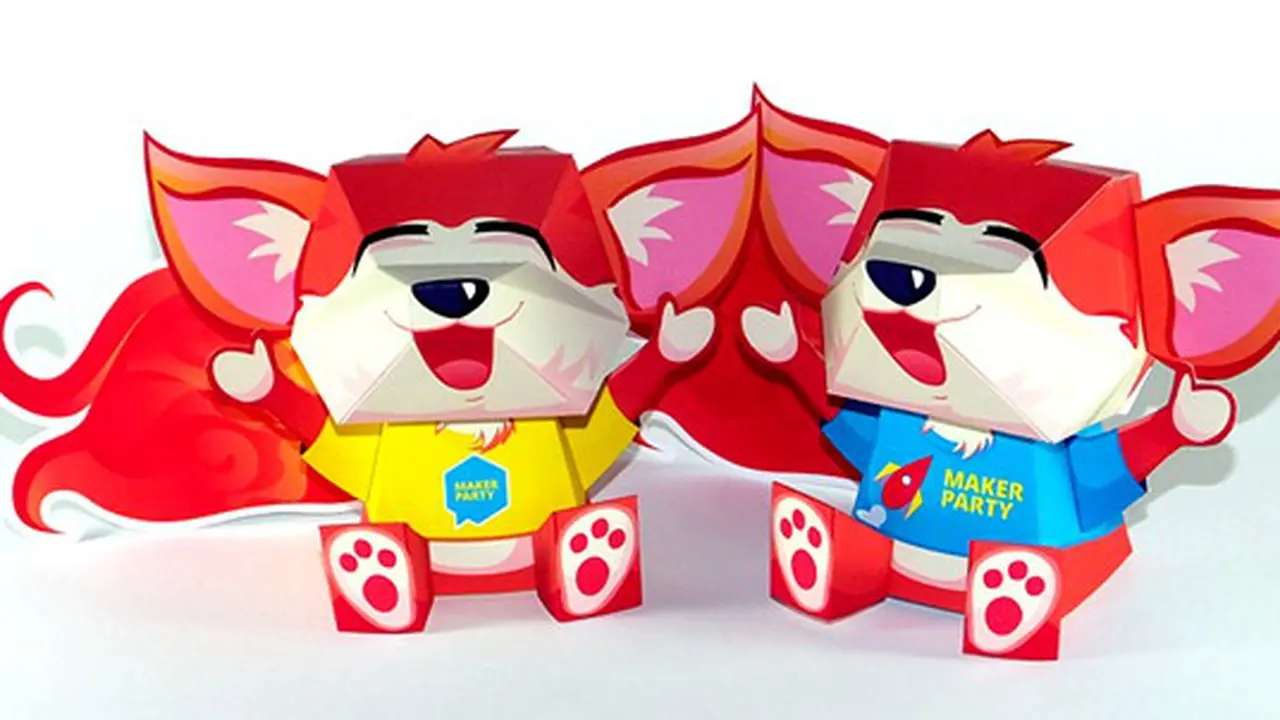 Maskot KUMI Mozilla Edisi Maker Party