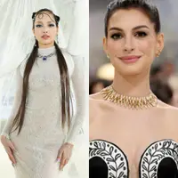 Dua Global Brand Ambassador Bvlgari, Lisa Blackpink dan Anne Hathaway tampil memukau di Met Gala 2026. Bukan hanya busanannya, melainkan perhiasaan yang mereka kenakan begitu mewah. [Dok. Bvlgari]
