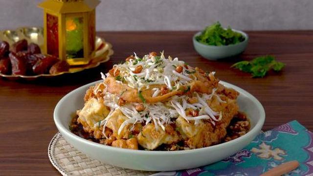 Tahu Telur Kecap dengan Topping Krenyes