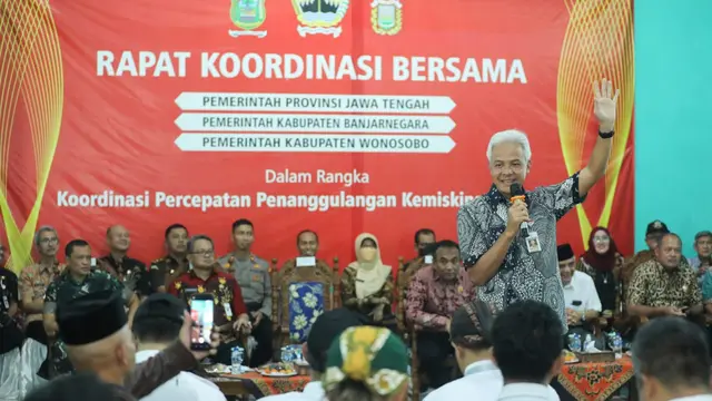 Gubernur Jawa Tengah Ganjar Pranowo mengajak seluruh kepala desa di Kabupaten Banjarnegara dan Wonosobo tancap gas menanggulangi stunting (Istimewa)