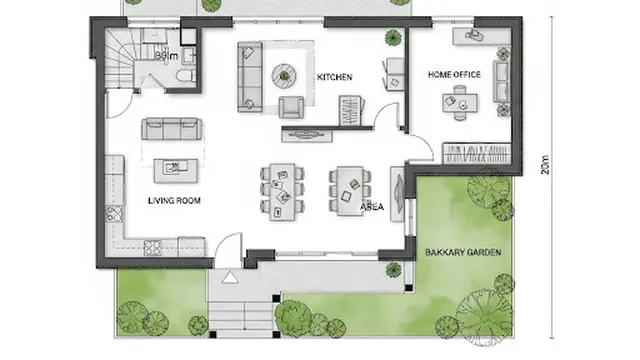 Rumah 1 Lantai dengan Layout Efisien