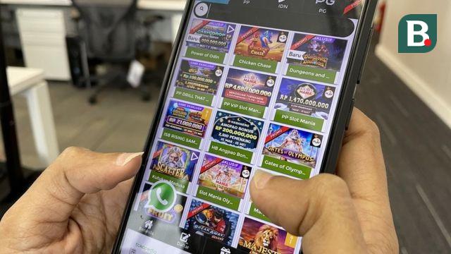 Ilustrasi judi slot online.