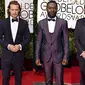 Parade tuksedo para aktor di Golden Globe 2016 (sumber. Eonline.com)