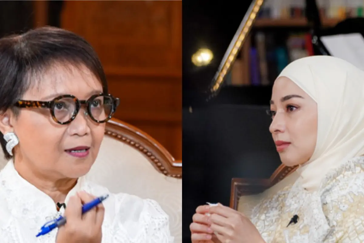 Retno Marsudi dan Nikita Willy saat ditanya pilih karir atau keluarga. [Dok. ParagonCrop]