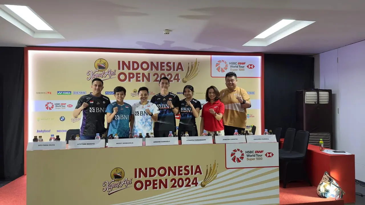 Press Conference KapalApi Indonesia Open 2024