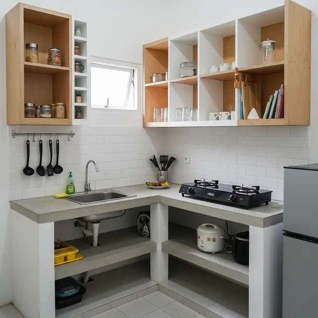 9 Desain Dapur Kecil Sederhana Budget 10 Juta untuk Rumah Sempit, Fungsional dan Estetik