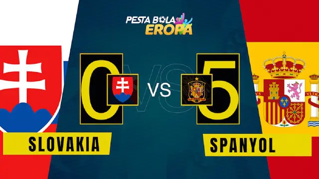 Berita video motion grafis, hasil pertandingan Euro 2020 antara Slovakia melawan Spanyol, Rabu (24/6/2021).