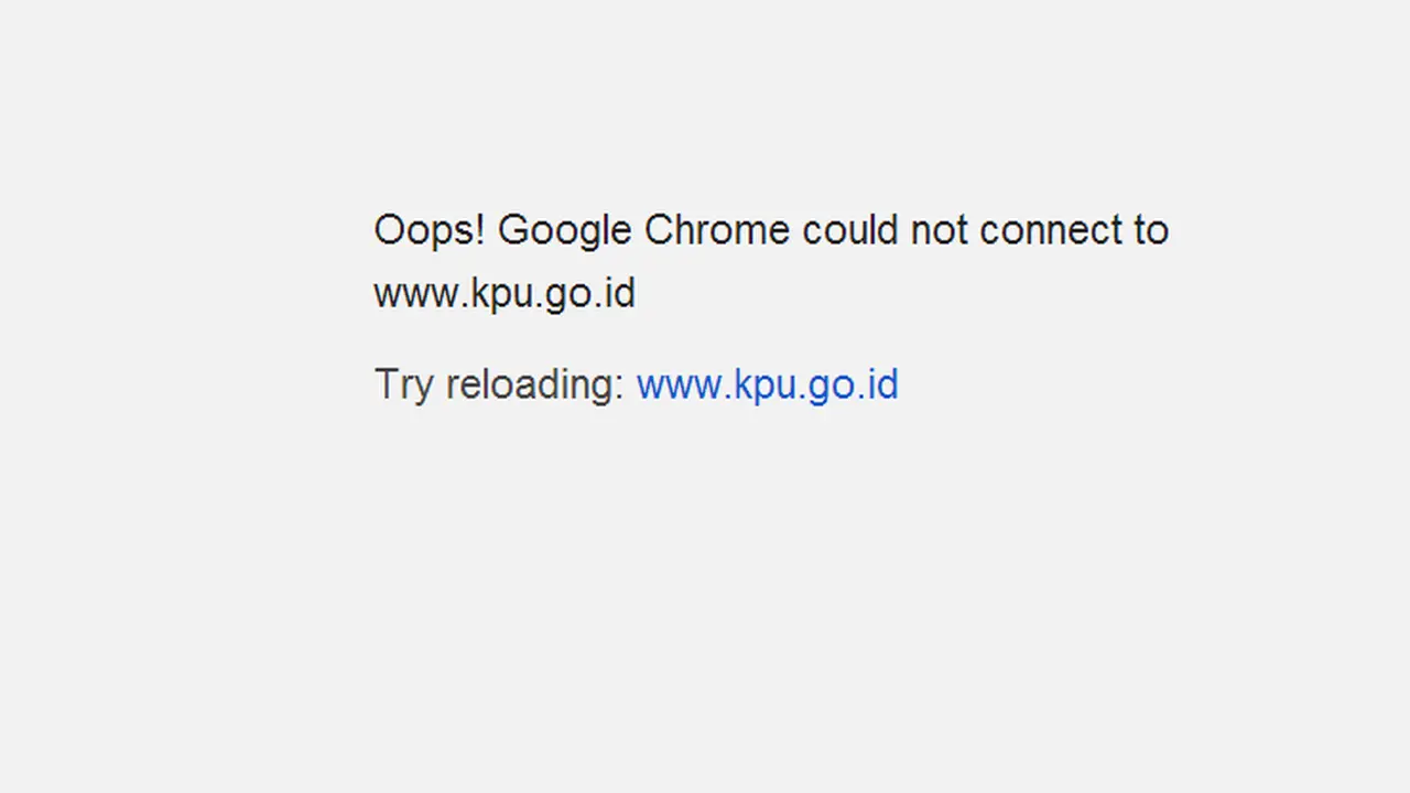 Situs KPU Down! Ulah Hacker?